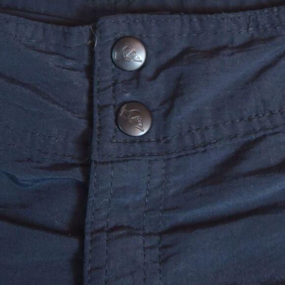 Vintage QUIKSILVER Board Shorts Eddie Aikau Waimea Bay Black Surfing Sz 40 USA - Picture 9 of 11